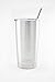20 Oz Stainless Steel Tumbler - Double Wall Vacuum Insulated 20 ounce tumbler comes with 1 straw, 1 straw cleaner, and 1 spill & splash resistant lid with slider closure!