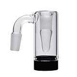 Can be reused Glass Collector and Silicone Container (14mm Male Black)