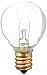 Sival - G30 Replacement Globe Light Bulb, Clear, Candelabra Base (E12), 5 Watts, 25-Pack