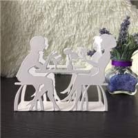 Jhin Stella Tissue Boxes - Kitchen Iron Art Craft Leisure Man Women Coffee Napkin Paper Holder Towel Tissue Blcok Rack Desk Home Hotel Table Decorative Box 1 PCs