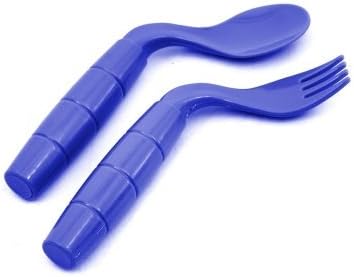 Ability Superstore Easy Eaters Right Handed Curved Cutlery ( Assorted colors ), Without Shield - Image 3