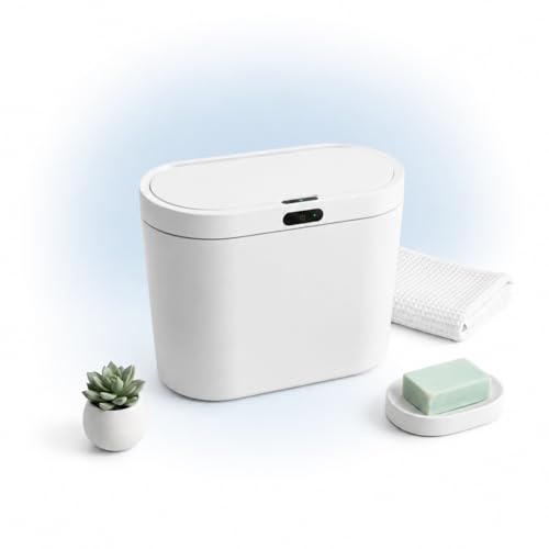 Lixeira Automática com Sensor Inteligente 17L – Abertura e Fechamento Automático - Sem Toque, Moderna e Higiênica para Cozinha, Banheiro e Escritório