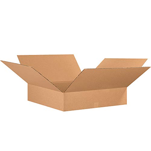 Aviditi Corrugated Cardboard Shipping and Mailing Boxes, 26" L x 26" W x 6" H,…