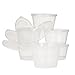 Plastic Condiment Cups with Attached Leak Resistant Lid, BPA Free, [50 Pack ] Clear Portion Container for Condiments, Samples, Dressings, & More! (1 oz)