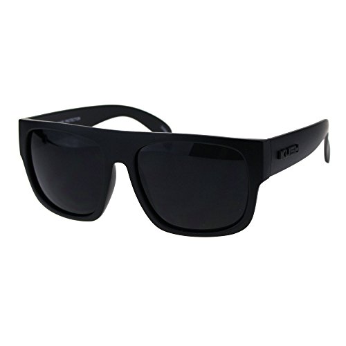 KUSH Sunglasses Mens Dark Lens Matte Black Square Frame Shades UV 400