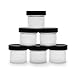 Cornucopia Brands Salad Dressing Condiment Containers (6-Pack); 2-Ounce To-Go Plastic Mini Food Storage Jars for Lunch Boxes; Carry Up to 4 Tablespoons