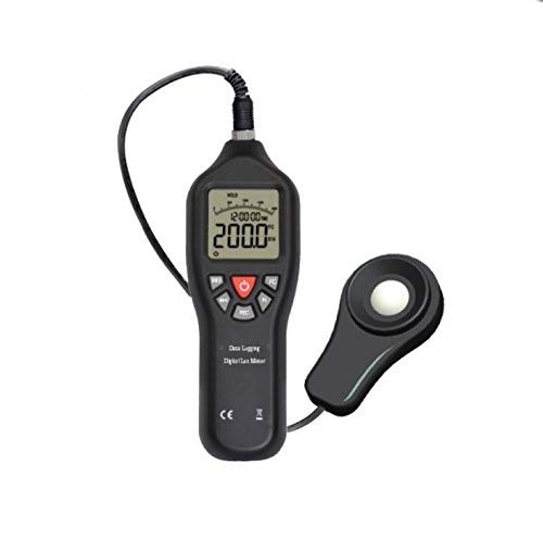 DIGITAL AUTO RANGING DATA LOGGING LIGHT LUX METER 200,000 LUX 20,000 FC INC INTERNAL MEMORY, SOFTWARE & LEAD