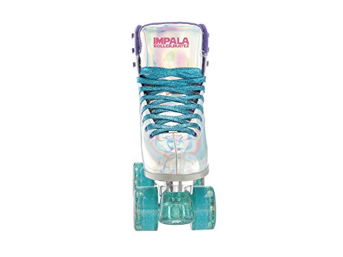 Impala Rollerskates Girl's Impala Quad Skate (Big Kid/Adult) Holographic 5 (US Men's 3, Women's 5) M - Thumbnail 4