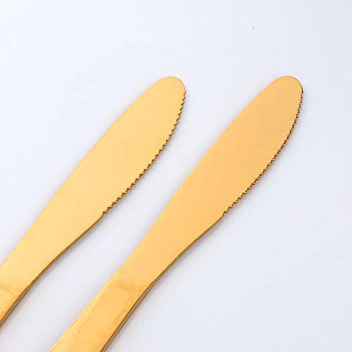 BUY&USE 8 inch Dinner Knives Table Dinner Knife for Restaurant Catering, Commercial Quality Silverware Flatware Set Pack of 12 - Thumbnail 5