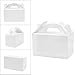 Moretoes 30pcs Treat Boxes Gable Boxes Party Favor Boxes White Paper Gift Boxes for Birthday Shower 6 x 3.5 x 3.5 Inches