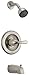 Delta Classic 13 Series 5-Setting Bathtub and Shower Faucet Set, Brushed Nickel Shower Head and Handle Set, Valve Trim Kit, Stainless T13220-SS (Valve Not Included)