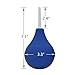 Douper Silicone Enema Bulb Clean Liquid Bottle Douches for Man and Woman Capacity 220ml / 7.5oz (Blue)