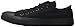 Converse Chuck Taylor All Star Canvas Low Top Sneaker, Black Monochrome ,4 US Men/6 US Women