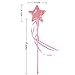 Bilipala Pink Star Magic Wands Fairy Princess Wand for Kids Birthday Baby Shower Party Supplies, 2 Counting