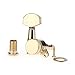 Musiclily Pro 6 inline Guitar Locking Tuners String Tuning Pegs Keys Machines Heads Set for Stratocaster Telecaster Style Electric Guitar, Gold