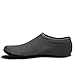 EQUICK Water Socks Durable Aqua Fins Barefoot Shoes New Version Updated Size Beach Pool Swim Surf Yoga Exercise,CTF03,Grey,XXL