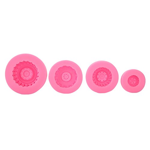 Kicode Cute Silicone Motorcycle Tires Shaped Cupcake Fondant Cake Mould Bakeware Decor Cake Molds Tools - Thumbnail 5