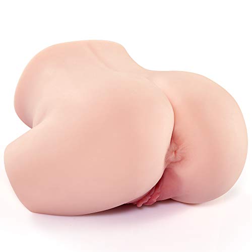 Realistische Masturbator Pussy Real Muschi Masturbatoren für Mann mit Vagin und Anal Sex Puppe für Männer mit Zwei 3D Liebeslöchern Sexspielzeug für Männer Weiches Material 1,9KG Fondlove