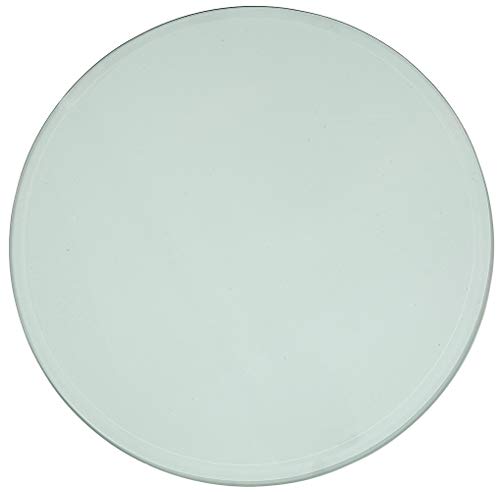 28 Inch Beveled Glass Table Top | 3/8" Thick Tempered Polished Edge | 28" Diameter 1" Bevel Premium Round Circular Plate Glass | Perfect Circle - Thumbnail 7
