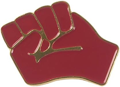 niumanery Fist Badge Creative Fashion Unity Enamel Lapel Cute Clothes Denim Jacket Jeans Decoration Gifts Pins Brooch Jewelry Glaze Shirt Ornament Red