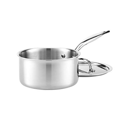 Heritage Steel 3 Quart Saucepan Titanium Strengthened 316Ti Stainless