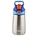 Contigo Autospout Straw Striker Chill Stainless Steel Kids Water Bottle, 10 Oz, Sapphire
