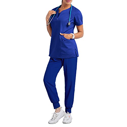 Jogger Scrubs for Women Set Stretchy Clearance Athletic Nurse