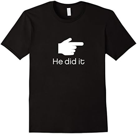 Mens Patrina: He did it Large Black