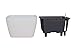 TABOR TOOLS TB603A Self Watering Planter, Modern Decorative Planter Pot for Outdoor or Indoor Garden. Elegant Plastic Wicker “Rattan-Look” Design, Suitable for All Plants & Flowers. (Square, White)
