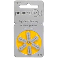 90 X Size P10 Powerone Hearing Aid Batteries