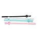 4 Pcs Cute Jelly Rabbit Ear Gel Pens 0.38mm(Commutative Pen Core) Creative Gifts Office School Supplies (Cute)