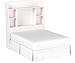 Prepac Astrid Simplistic Twin Headboard with 4 Compartments, Functional Bookcase Headboard for Twin Size Beds 8.75