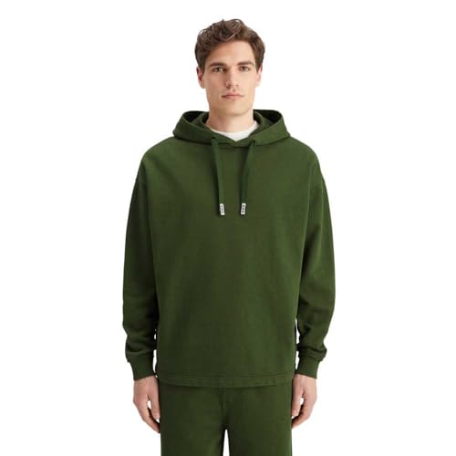 Scotch & Soda 3 Crosses Hooded Sweatshirt, Felpa con Cappuccio, Uomo, Khaki, XL