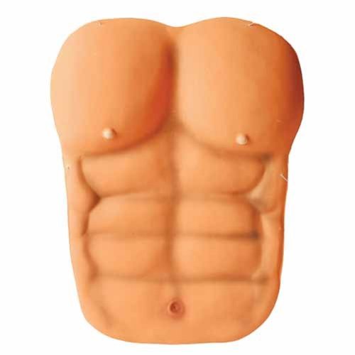 Foam muscle man 6 pack abs chest plate adult size