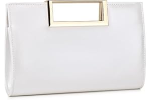 MUDUO Elegant Faux Leather Evening Handbag Crossbody Shoulder Bag with Detachable Strap Handbag for Wedding Party