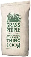 The Grass People Shaded Areas Wildflower Seed, Annuals & Perennials, Perfect for Problematic Soil, Shaded Gardens, Dappled Shade, Attracts Bees and Wildlife, RHS Perfect for Pollinators - 100g