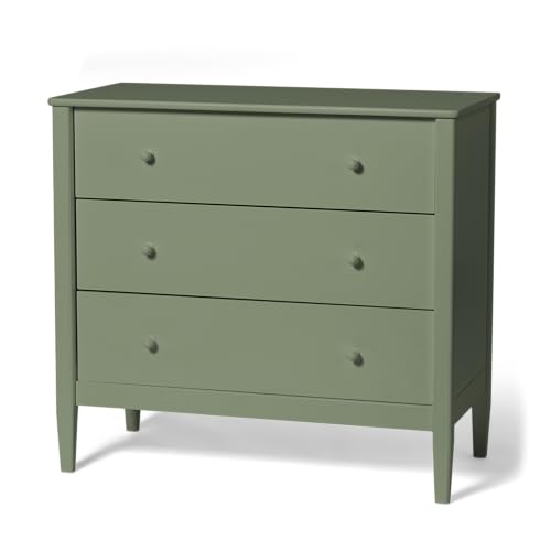 Little Seeds Clover 3 Drawer Dresser, Grove Green