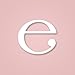 Heart to Heart Wooden Wall Letter Hanging Initials Letter: E