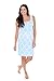 2 in 1 Baby Be Mine Maternity Nursing Nightgown Sleeveless Hospital Bag Must Have, Pregnancy and Breastfeeding (Medium, Marin)