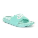 Nike Womens Benassi Just Do It Sandal (7, HYPER TURQUOISE/WHITE)