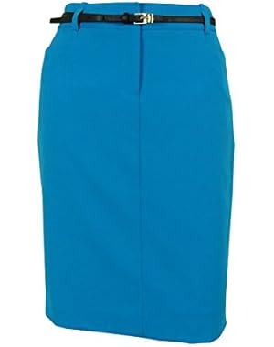 Calvin Klein Women's Belted Pencil Skirt