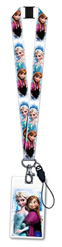 Disney Elsa and Anna Lanyard with PVC Dangle - //medicalbooks.filipinodoctors.org
