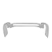 Ladies' Ring Guard Sizer White Gold Filled (18X2 MM) FOR 2 MM THIN RING