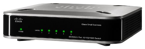 Cisco SD2005 5-port 10/100/1000 Gigabit Switch
