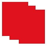 SISER EasyWeed Heat Transfer Vinyl HTV for T-Shirts 12 x 15 Inches 3 Precut Sheets (Red)