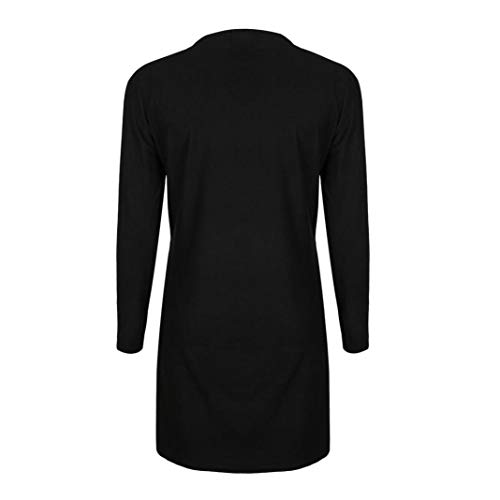 Liraly Womens Coats, Big promotion! New Fashion Womens Long Jackets Autumn Solid Ladies Coat Outwear Cardigan Overcoat (US-4 /CN-S,Black ) - Thumbnail 7