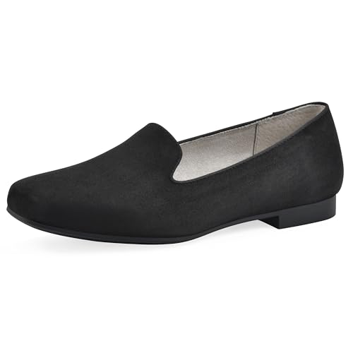 CLIFFS BY WHITE MOUNTAIN Women's Bessey Cushioned Loafer Flat, Black/Suedette,…