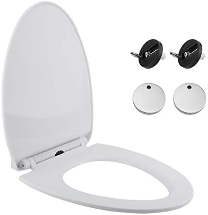 Ultra Thin Soft Close Toilet Seat Luxury White Square U V O Shape Toilet Cover Plate Durable Bathroom Accessories