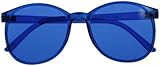 [10 Colors Available] *Redesigned to be Sturdy* Color Therapy Glasses - Red, Orange, Yellow, Green, Aqua, Blue, Indigo, Violet, Magenta, Pink
