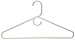 USA Made Super Heavy Duty White Plastic Hangers Pack of 24 Clothes Hangers with Hook for Scarves, Belts, Straps - Clothing, Suit, and Coat Hangers for Everyday Use